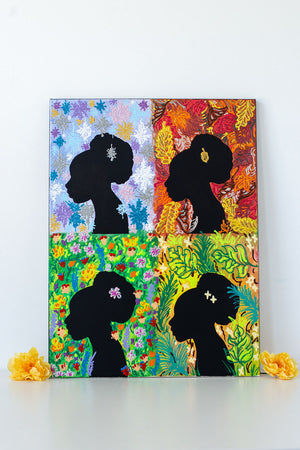 Four Seasons: Silhouettes Series (18 x 24 inches)